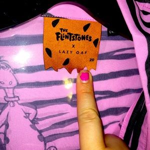 Lazy Oaf The Flintstones Sheer Dino Shirt